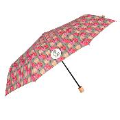 Mini Parapluie pliant et écologique pour femme - Tulipes roses