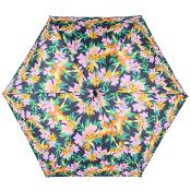 Parapluie pliant compact pour femme -Galerie florale noire