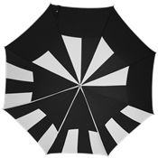 Parapluie pliant - Ouverture automatique - Fabrication française - Noir et blanc