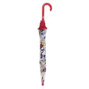 Parapluie cloche pour enfants - Parapluie garçon - Manche rouge - Mickey mouse