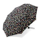 Parapluie pliant - Résistant au vent - Mille fleurs - Noir