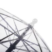 Automatique Parapluie cloche pour enfants - Transparent avec poignée blanche