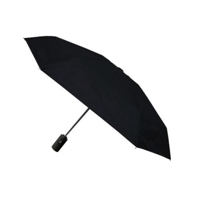 Parapluie pliant et écologique en plastique recyclé - Ouverture automatique - Noir