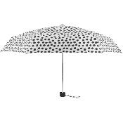 Mini parapluie pliant - léger et compact - Pois noirs monochromes