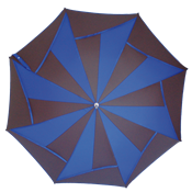 Parapluie pliant - Ouverture et fermeture automatiques - Fabrication française - Noir et bleu