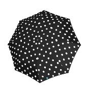 Mini parapluie pliant femme et homme - Ouverture Manuelle - 240 GR - Noir à pois qui change de couleurs