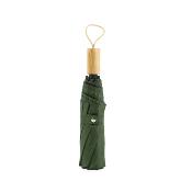 Parapluie pliant pour homme et femme - Avec manche en bois - Vert