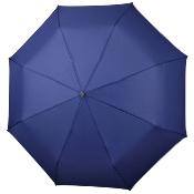 Parapluie pliant réfléchissante pour femme et Homme  - Ouverture automatique - Couverture large 104 cm - Bleu avec bordure refléchissante