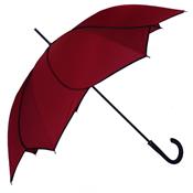 Parapluie droit pour femme PIERRE CARDIN - automatique - rouge liserets noirs