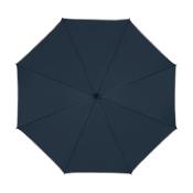 Parapluie long pour femme et homme - Protection Extra Large 102 cm - Résistant au vent - Bleu marine avec bordure réfléchissante