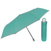 Parapluie pliant réfléchissant pour femmes et hommes - Couverture large 98 cm - Sarcelle avec bordure réfléchissante