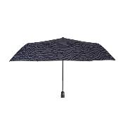 Parapluie pliant automatique pour femme - Imprimé Zèbre - Noir