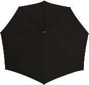 Parapluie noir tempête de poche - Résistance vent de 80km/h - Aérodynamique - Pliant - Jaune