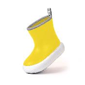 Bottines épaisses - Bottes de pluie pour enfants avec bordure réfléchissante - Semelle antidérapante - Jaune - Taille 28-29