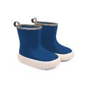 Bottines épaisses - Bottes de pluie pour enfants avec bordure réfléchissante - Semelle antidérapante - Bleu - Taille 24-25