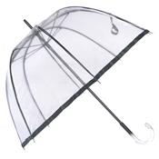 Parapluie AYRENS - cloche transparent - bordure noire