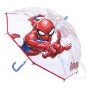 Parapluie cloche pour enfants - Manche bleu - Spiderman