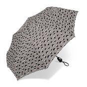 Automatique Mini parapluie pliant - Résistant au vent - Poignée à bouton - Douceur Grey