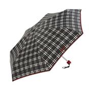 Parapluie de poche mini femme imprimé - Large Diamètre - Poignée rouge