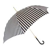 Parapluie long femme - beige foncé ... rayures noires