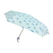 Mini parapluie pliant - Ultra léger et compact - Résistant au vent - Transat - Bleu