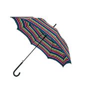 Parapluie droit - rayé multicolore - Automatique