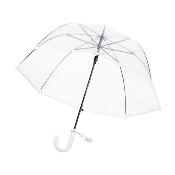 Automatique Parapluie cloche pour enfants - Transparent avec poignée blanche