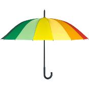 Grand parapluie golf imprimé arc en ciel - diamètre de 130 cm