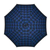 Parapluie pliant de poche - Ultra mini et leger - Pied de poule bleu