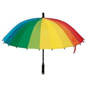 Parapluie long - Arc en ciel - Grande toile