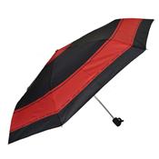 Parapluie femme - pliant - automatique - noir et rouge