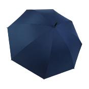 Grand parapluie golf - Resistant au vent - 120 cm de diamètre avec revêtement UV à l'intérieur - Manche en Bois - Bleu