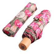 Mini Parapluie pliant et écologique pour femme - Tulipes roses