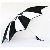 Parapluie AYRENS - pliant - automatique - noir pur et blanc