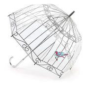 Parapluie Lulu Guinness - Cloche - Transparant - imprimé cage d'oiseaux