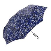 Parapluie pliant femme imprimé fleurs - Ouverture et fermeture automatiques - Bleu