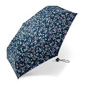 Ultra Mini parapluie pliant - Léger et compact - Résistant au vent - Mille fleurs - Bleu