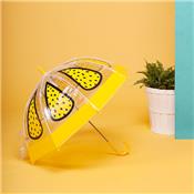 Parapluie transparent pour enfant - Résistant au vent - Citron