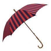 Parapluie homme - manuel - ... rayures verticales bleu et rouge