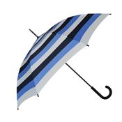 Parapluie droit - ouverture automatique - ray blanc - bleu ciel - bleu marine