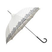 Parapluie long pour femme - Design Danois - Toile crème avec des étoiles