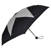 Parapluie femme - pliant - manuel - noir et gris