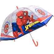 Parapluie cloche transparent pour enfant -  - Poignée rouge -  Spiderman