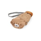 Parapluie lger et compact Anatole - Beige - Camille - Poigne bois