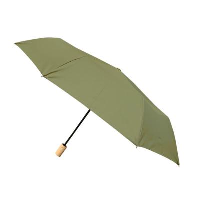 Parapluie pliant et écologique en plastique recyclé - Ouverture automatique - Kaki